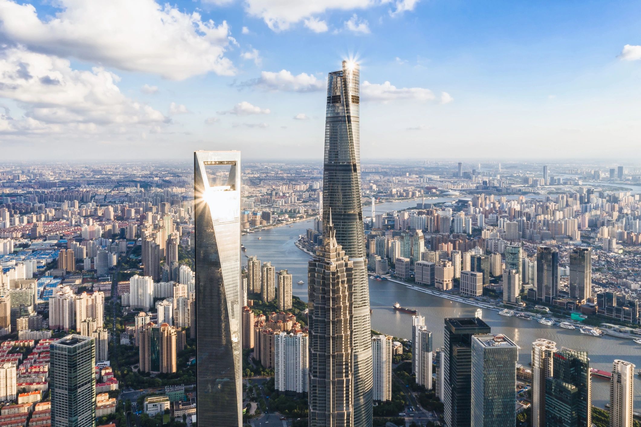 Modern skyline representing cross-border business travel in Asia